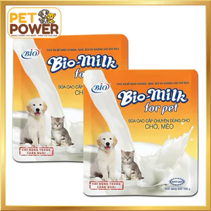 Bio - Milk For Pet - Sữa thay thế sữa mẹ dành cho chó mèo 100g