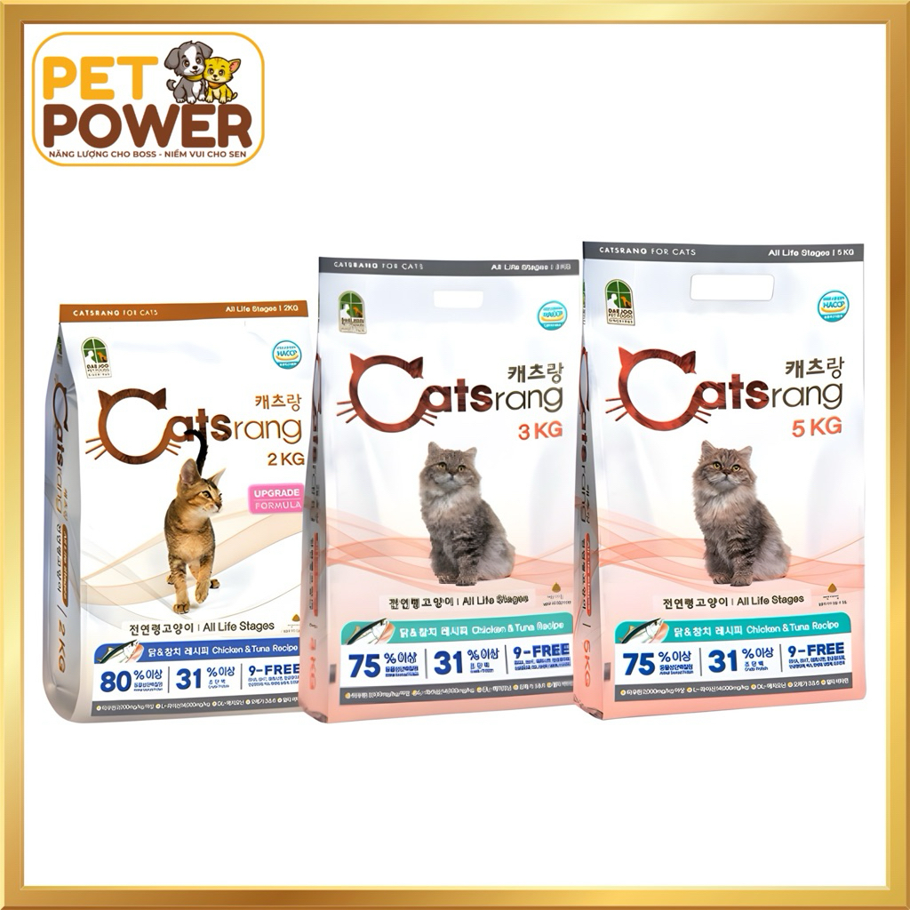 Thức Ăn Hạt Khô Cho Mèo Catsrang - Mọi Lứa Tuổi