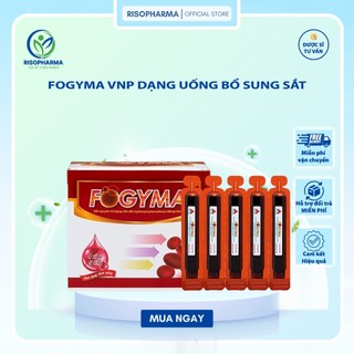Sắt Nước Bổ Sung Cho Cơ Thể Fogyma - Bổ Sung Sắt, Hỗ Trợ Giảm Thiếu Máu Do Thiếu Sắt (Hộp 20 ống)