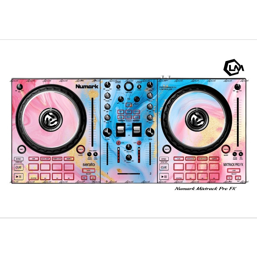 Tấm Dán Skin DJ Numark Mixtrack Pro FX, Skin In Theo Yêu Cầu IB Shop Để Gửi Mẫu