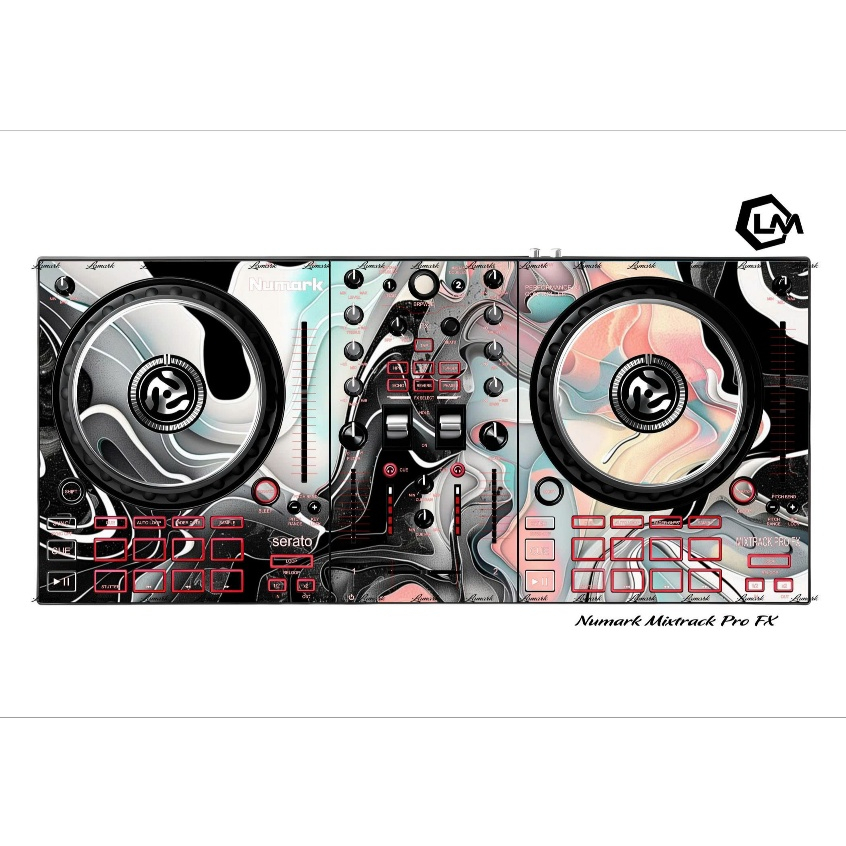 Tấm Dán Skin DJ Numark Mixtrack Pro FX, Skin In Theo Yêu Cầu IB Shop Để Gửi Mẫu