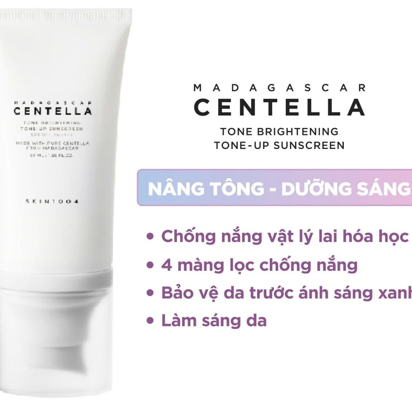 Kem chống nắng SKIN1004 Centella Tone Brightening Tone-up/Hyalu Cica/ Centella Air-Fit Sunscreen SPF50+ PA++ 20ml/50ml