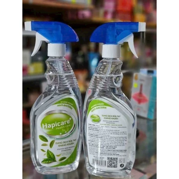 [ Combo 5 chai ] Dung dịch nước sát khuẩn tay nhanh Hapicare chai 100ml - 500ml hương trà xanh bạ hà chảnh xả