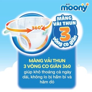 Bỉm /Tã dán quần Moony Xanh/ Natural đủ size Nb96/S84/M58/ L54/ L44/ Xl38