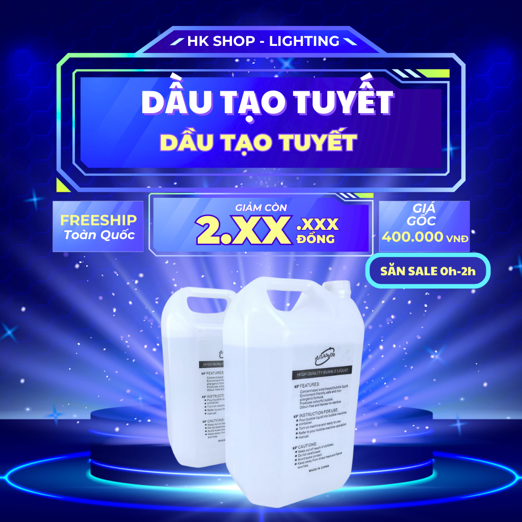 Dung Dịch tạo Bong Bóng và Tạo Tuyết giả dùng cho sân khấu , đám cưới , quán bar , sinh nhật nhà hàng