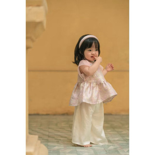 Set áo dài cách tân cho bé gái Little Bee