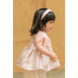 Set áo dài cách tân cho bé gái Little Bee