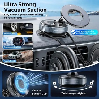 [HC68Pro] Giá Đỡ Điện Thoại Nam Châm Hút Chân Không Cao Cấp Gắn Taplo Ô Tô Siêu Chắc Xoay 360°