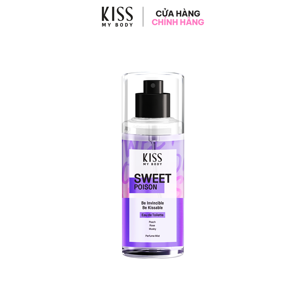 XỊT THƠM TOÀN THÂN HƯƠNG NƯỚC HOA  KISS MY BODY PERFUME MIST - 88ml