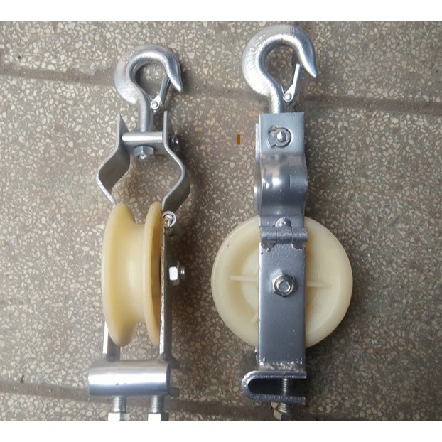 Puly nhựa, buly nhựa, ròng rọc bánh xe nhựa kéo dây điện 150x80 ...