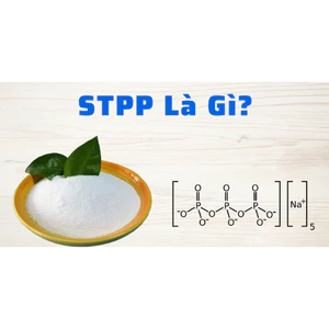 1KG – SODIUM TRIPOLYPHOSPHATE (STPP) – PHỤ GIA THỰC PHẨM (INS 451i) – CHẤT NHŨ HÓA, TẠO CẤU TRÚC