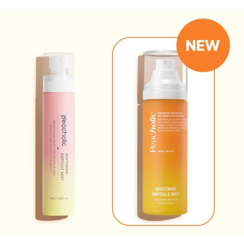 M54_ Xịt khoáng keo ong niacinamide glutathione tranexamic acid dưỡng trắng Peacholic Whitening Ampoule Mist