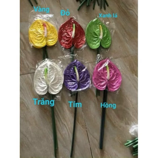 Combo 10 Lá hồng môn - Hoa giả