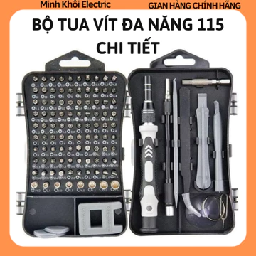 Bộ tô vít đa năng 115 chi tiết,hộp tua vít,bộ tuốc nơ vít,hộp dụng cụ sửa điện tử,bộ tua vít sửa điện thoại,bộ mở máy la