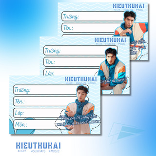 [Combo 20 Chiếc] Nhãn Vở HTH | Tiệm Chú Bạch Tuộc Tự Thiết Kế Siêu Dễ Thương