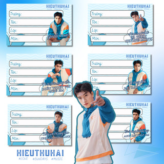 [Combo 20 Chiếc] Nhãn Vở HTH | Tiệm Chú Bạch Tuộc Tự Thiết Kế Siêu Dễ Thương