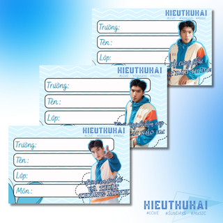 [Combo 20 Chiếc] Nhãn Vở HTH | Tiệm Chú Bạch Tuộc Tự Thiết Kế Siêu Dễ Thương