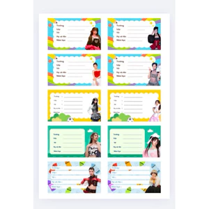 COMBO 50 NHÃN VỞ HỌC SINH CÁC ANH TRAI EM XINH SAY 2 NHIỀU MẪU CÓ NHẬN IN THEO YÊU CẦU
