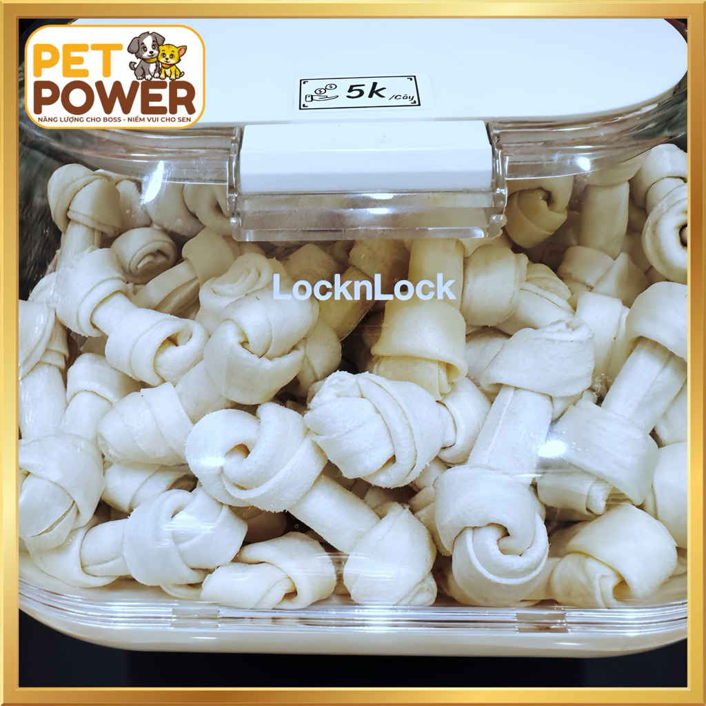Snack Xương Gặm 100% Da Bò Tự Nhiên & Vị Sữa Cho Chó - [200g - 1kg]