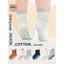 Tất chống trơn cho bé Cao cấp SET 3 ĐÔI Chất liệu Cotton mềm mại co giãn phủ silicol nổi mặt đế