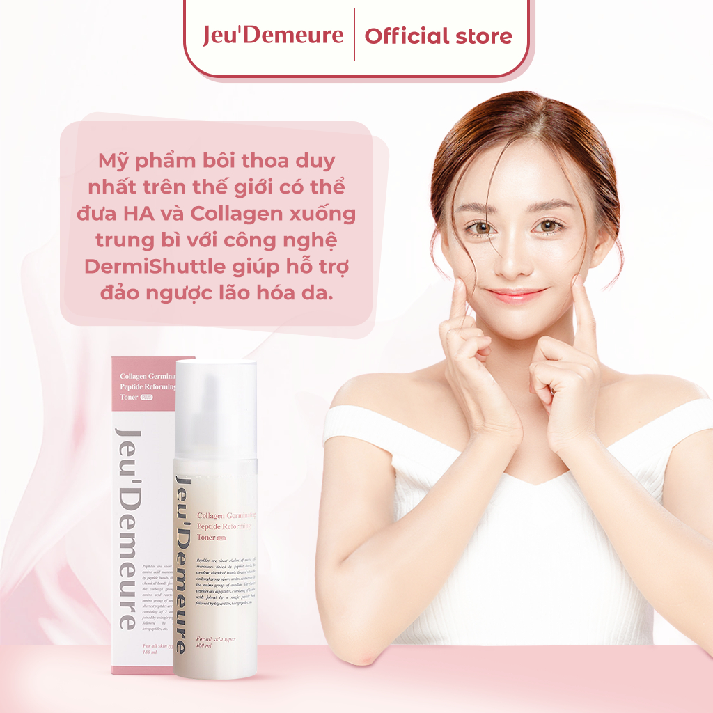 [SALE] Toner Cấp Ẩm Dưỡng Trắng - Nước hoa hồng hiệu JEUDEMEURE Collagen Germinating Peptide Reforming Toner Plus