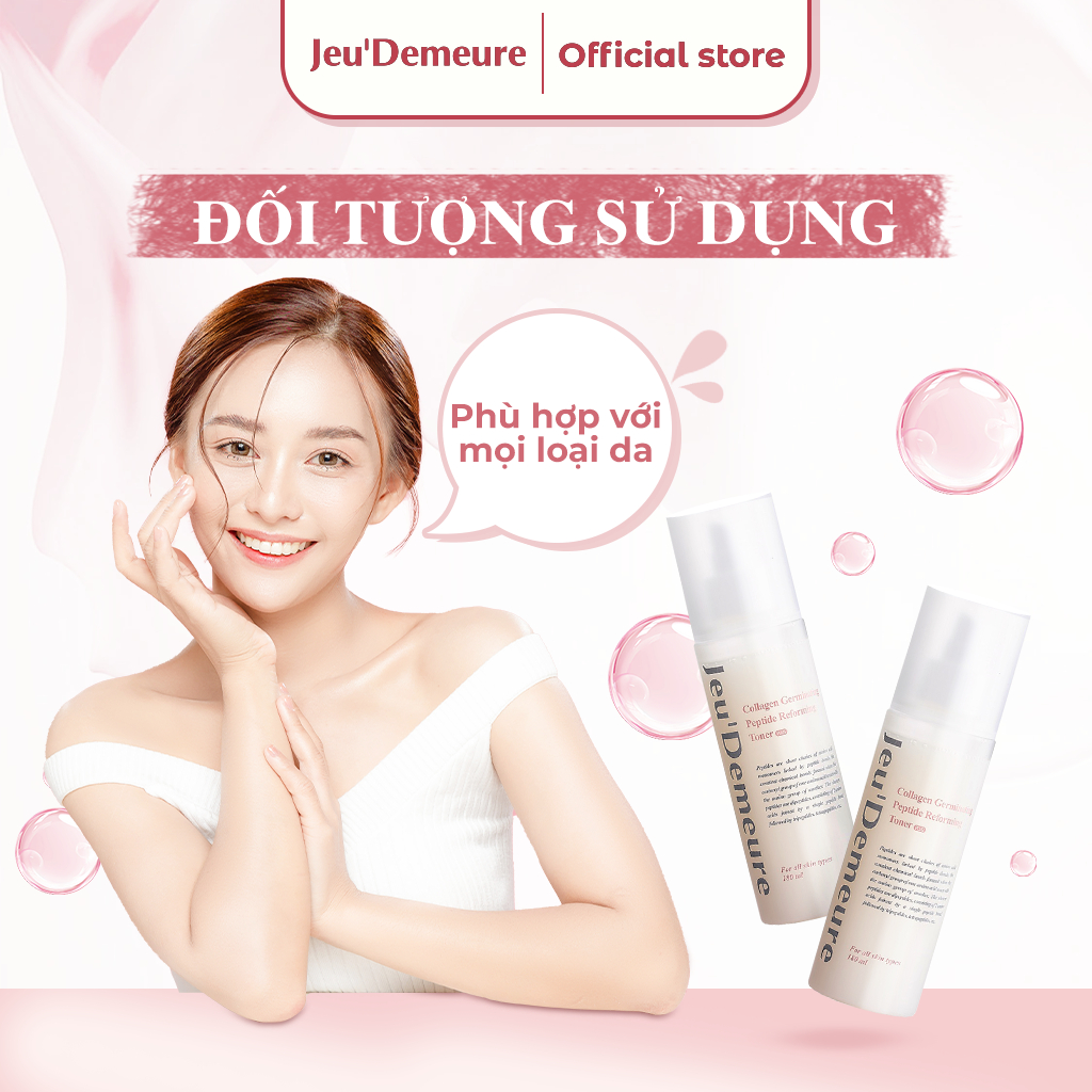 [SALE] Toner Cấp Ẩm Dưỡng Trắng - Nước hoa hồng hiệu JEUDEMEURE Collagen Germinating Peptide Reforming Toner Plus