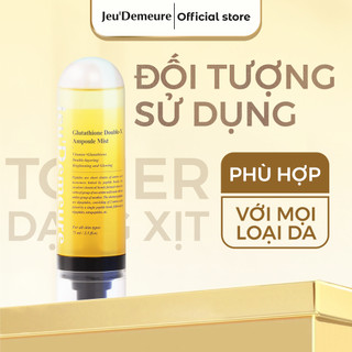 Toner Xịt Dưỡng Cấp Ẩm Căng Bóng Cho Da Kem dưỡng ẩm sáng da hiệu Glutathione Doublex Ampoule mist JeuDemeure 75ml