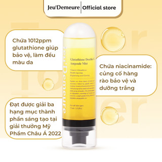 Toner Xịt Dưỡng Cấp Ẩm Căng Bóng Cho Da Kem dưỡng ẩm sáng da hiệu Glutathione Doublex Ampoule mist JeuDemeure 75ml