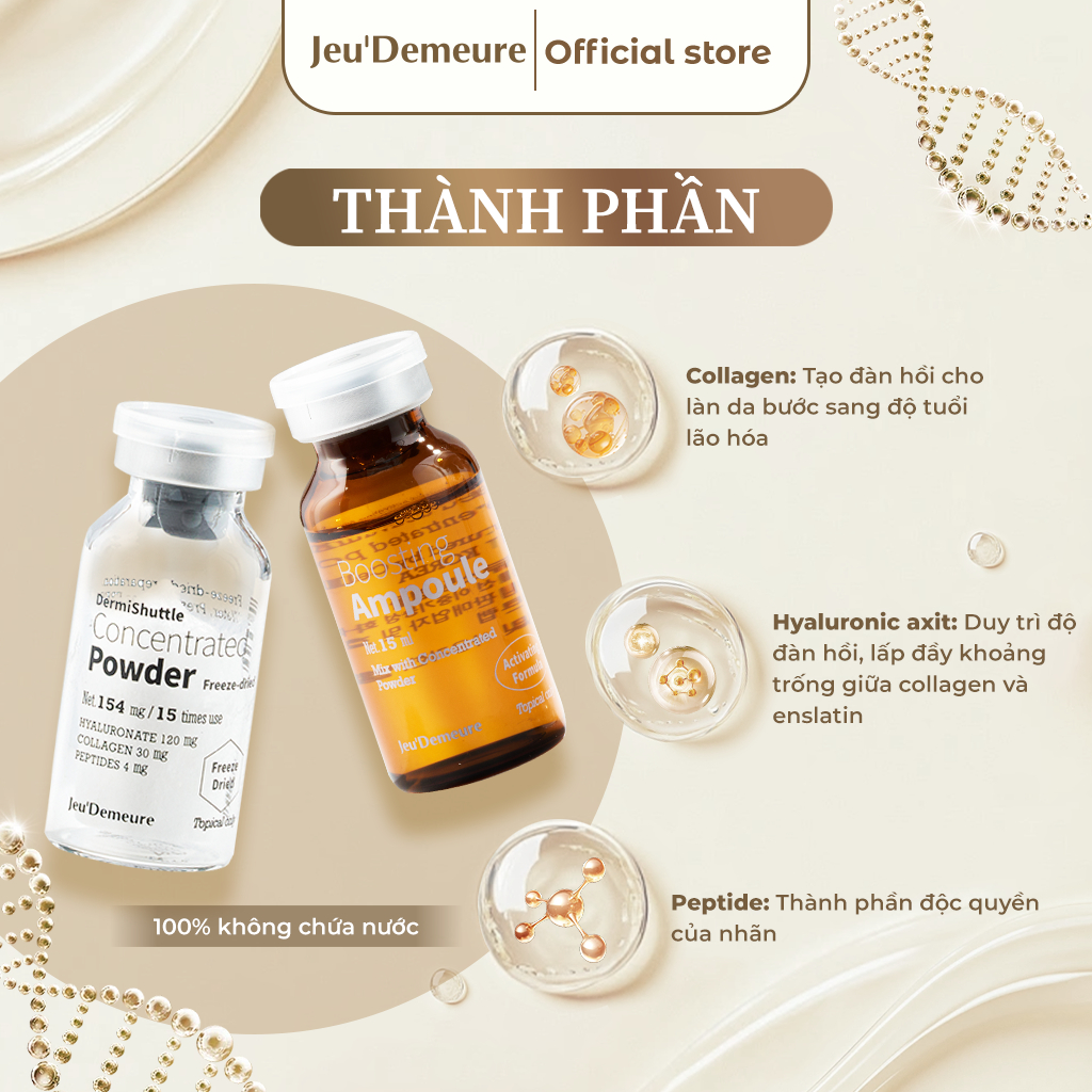 Bộ sản phẩm tinh chất Collagen tươi - Jeu'Demeure DermiShuttle Lifting Kit Mini