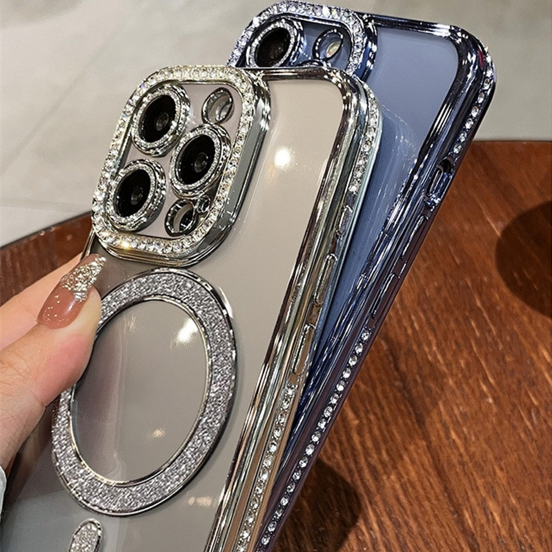 Ốp viền đá hỗ trợ sạc không dây IPhone 17Promax 17Pro 17Air 17 16 15 14 13 12 11Promax