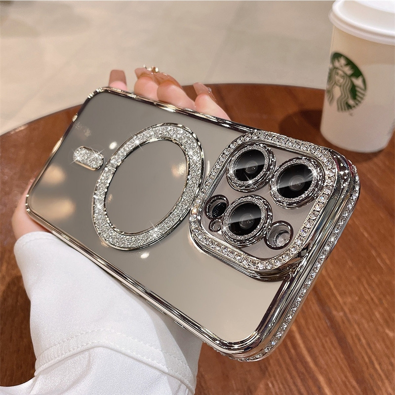 Ốp viền đá hỗ trợ sạc không dây IPhone 17Promax 17Pro 17Air 17 16 15 14 13 12 11Promax