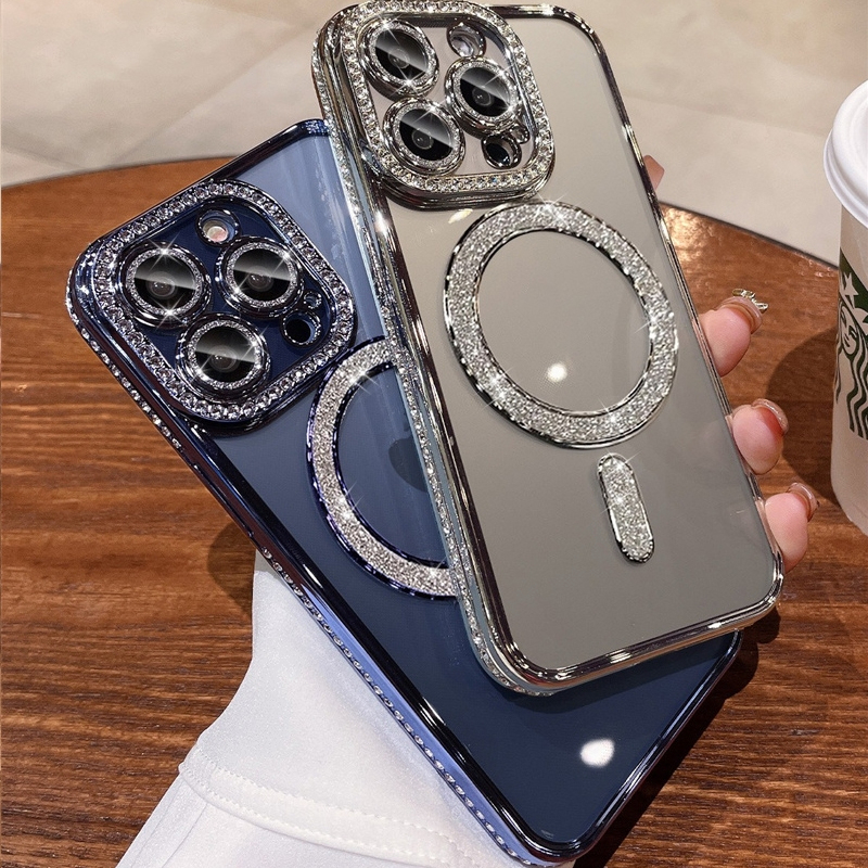 Ốp viền đá hỗ trợ sạc không dây IPhone 17Promax 17Pro 17Air 17 16 15 14 13 12 11Promax