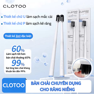 Bàn chải đánh răng cho người niềng răng CLOTOO, làm sạch răng niềng, hỗ trợ chỉnh nha CLOTOO
