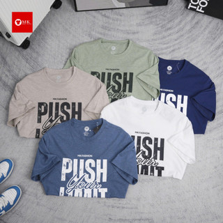 Áo thun nam MK Push Your Limit vải cotton 100% cao cấp form đẹp đi học đi làm dễ phối đồ phong cách