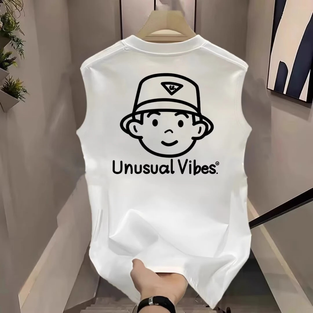 Áo 3 Lỗ Nam HappyFamily Mát Mẻ Trẻ Trung Thoải Mái Họa Tiết Unusual Vibes Chất Cotton 100 Cao Cấp