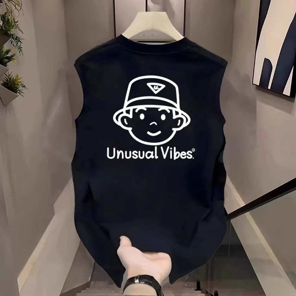 Áo 3 Lỗ Nam HappyFamily Mát Mẻ Trẻ Trung Thoải Mái Họa Tiết Unusual Vibes Chất Cotton 100 Cao Cấp