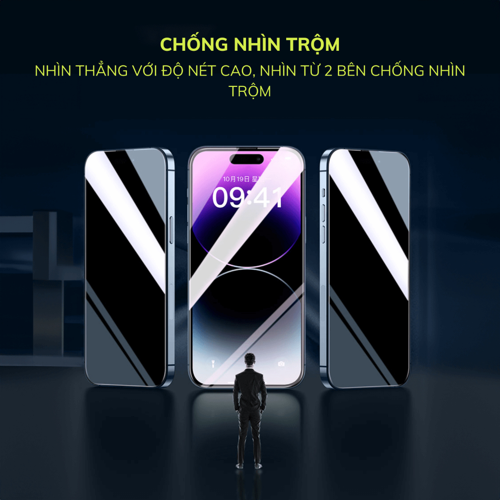 Kính cường lực Kingkong phiên bản cải tiến trong WTP 066 - chống trộm WTP 067 IPhone 11 đến 17Promax