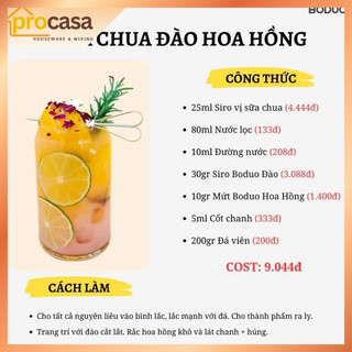 900gr - Siro vị sữa chua Boduo - Yogurt Concentrated – Vị Mát Chua Nhẹ Pha Trà Sữa, Soda, Yogurt Uống