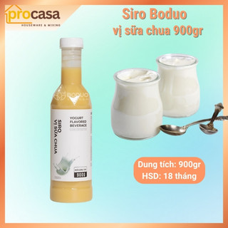 900gr - Siro vị sữa chua Boduo - Yogurt Concentrated – Vị Mát Chua Nhẹ Pha Trà Sữa, Soda, Yogurt Uống