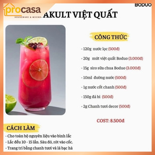900gr - Siro vị sữa chua Boduo - Yogurt Concentrated – Vị Mát Chua Nhẹ Pha Trà Sữa, Soda, Yogurt Uống