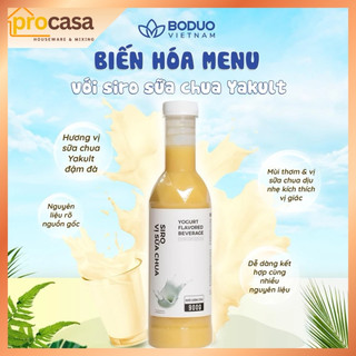 900gr - Siro vị sữa chua Boduo - Yogurt Concentrated – Vị Mát Chua Nhẹ Pha Trà Sữa, Soda, Yogurt Uống