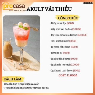 900gr - Siro vị sữa chua Boduo - Yogurt Concentrated – Vị Mát Chua Nhẹ Pha Trà Sữa, Soda, Yogurt Uống