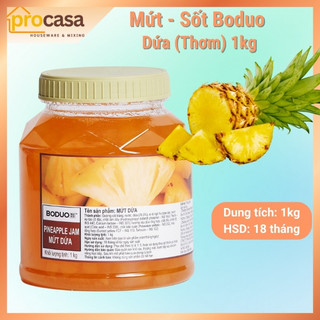 1kg - Mứt Dứa Thơm Boduo – Pineapple Jam – Mứt Trái Cây Pha Trà, Soda, Topping Bánh Kem - Nguyên liệu pha chế