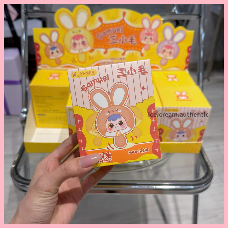[Hỏa tốc HCM] Blind box Tyke mini Samuel thỏ thần tài chính hãng (có checkcard)