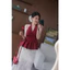 Áo cổ yếm hoạ tiết bo chun xoè dáng bí peplum Áo Kiểu Nữ the.sweaterweather TSW