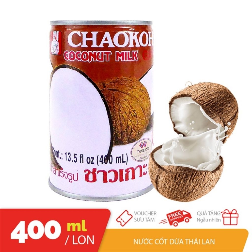 FREESHIP/NƯỚC CỐT DỪA CHAOKOH/UỐNG LÀ MÊ