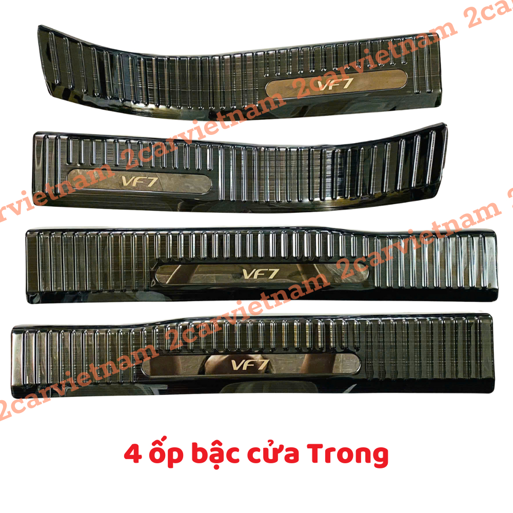Ốp bậc cửa, Nẹp bước chân xe Vinfast VF7 Vân Titan, chống xước cửa xe cao cấp