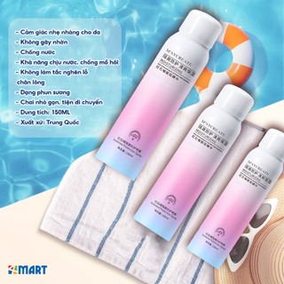 Combo 3 Chai Xịt Chống Nắng Body Maycreate Moisturizing Spray 150ml, Xịt Chống Nắng Giúp Nâng Tone Dưỡng Ẩm Cho Da