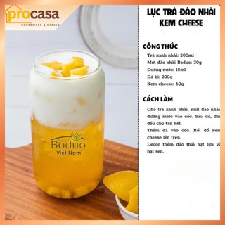 1kg - Mứt Đào Hoa Nhài Boduo – Mứt Trái Cây Pha Trà, Soda, Topping Yogurt – Nguyên liệu pha chế