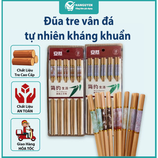 Đũa tre vân đá tự nhiên cao cấp kháng khuẩn dùng hàng ngày